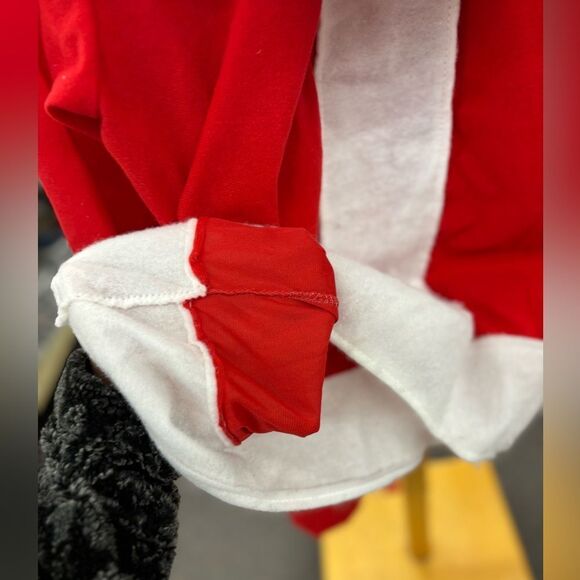 Vintage Santa's Best 4 Pc Santa Suit - Shoe Cover, Hat & Pant & Jacket - Picture 7 of 7